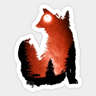 In the Swaying Forest Trees Sticker